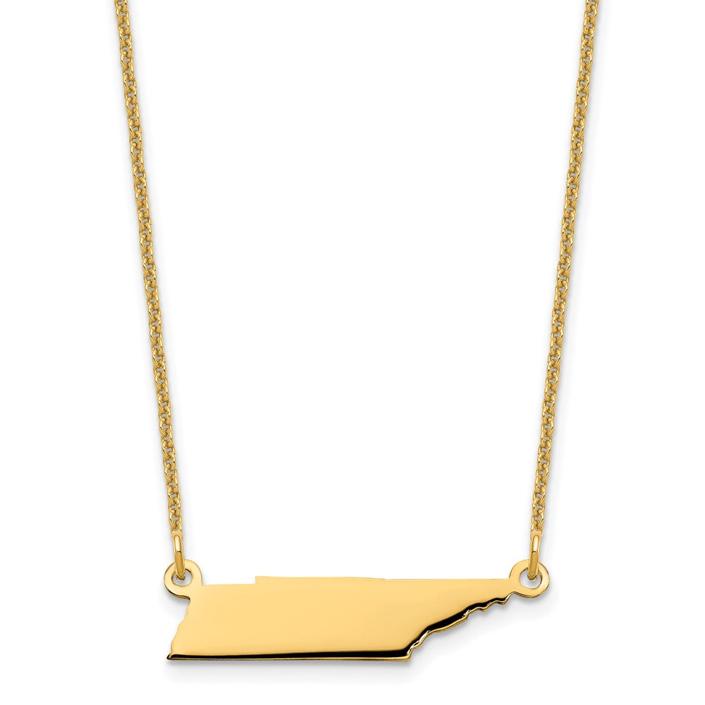 14K Gelbgold 14ky Tennessee State Halskette