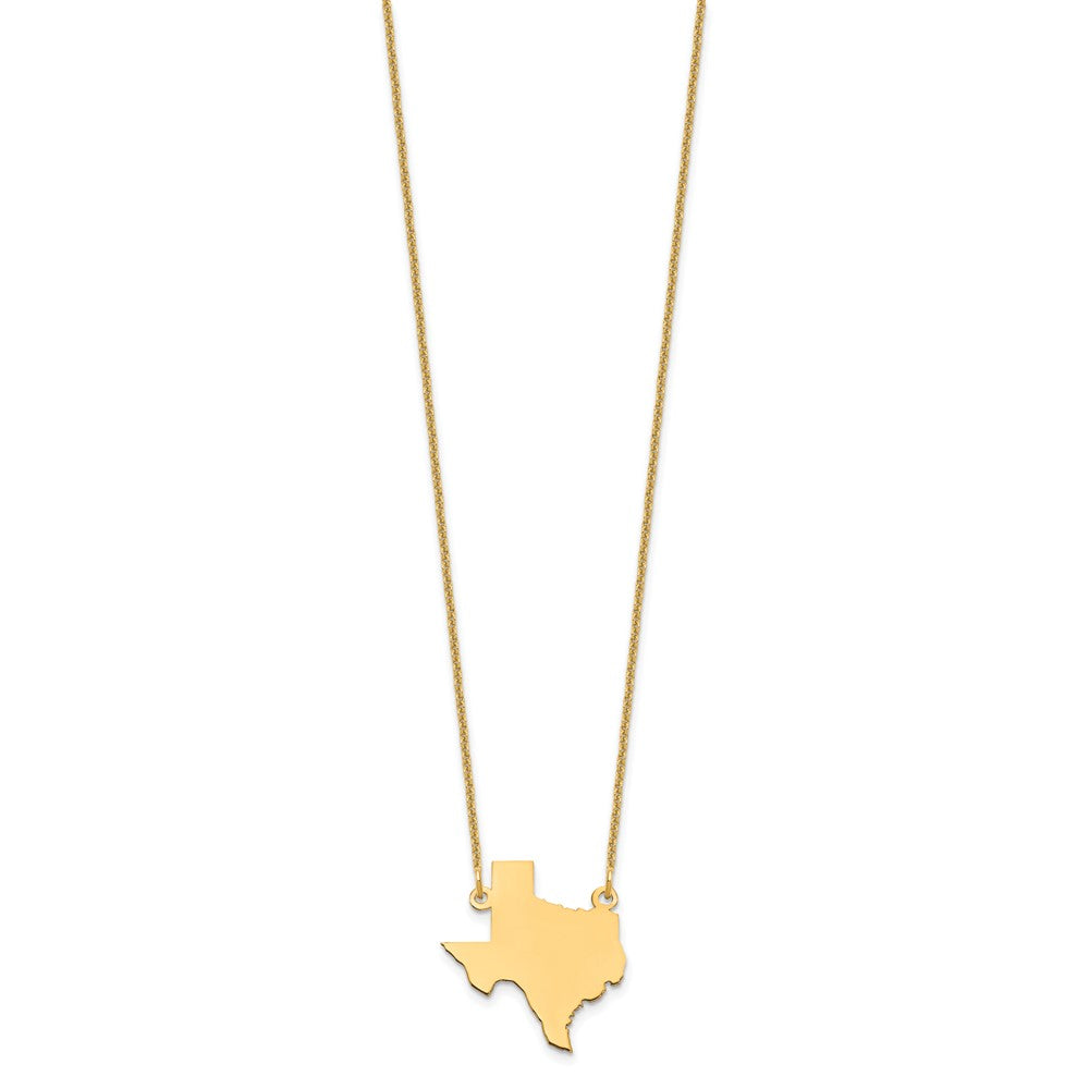 14K Gelbgold 14ky Texas State Halskette