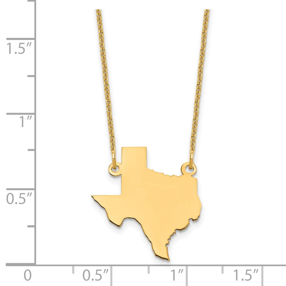 14K Gelbgold 14ky Texas State Halskette