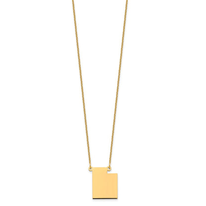 14K Gelbgold 14ky Utah State Halskette