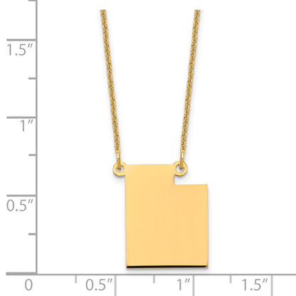 14K Gelbgold 14ky Utah State Halskette