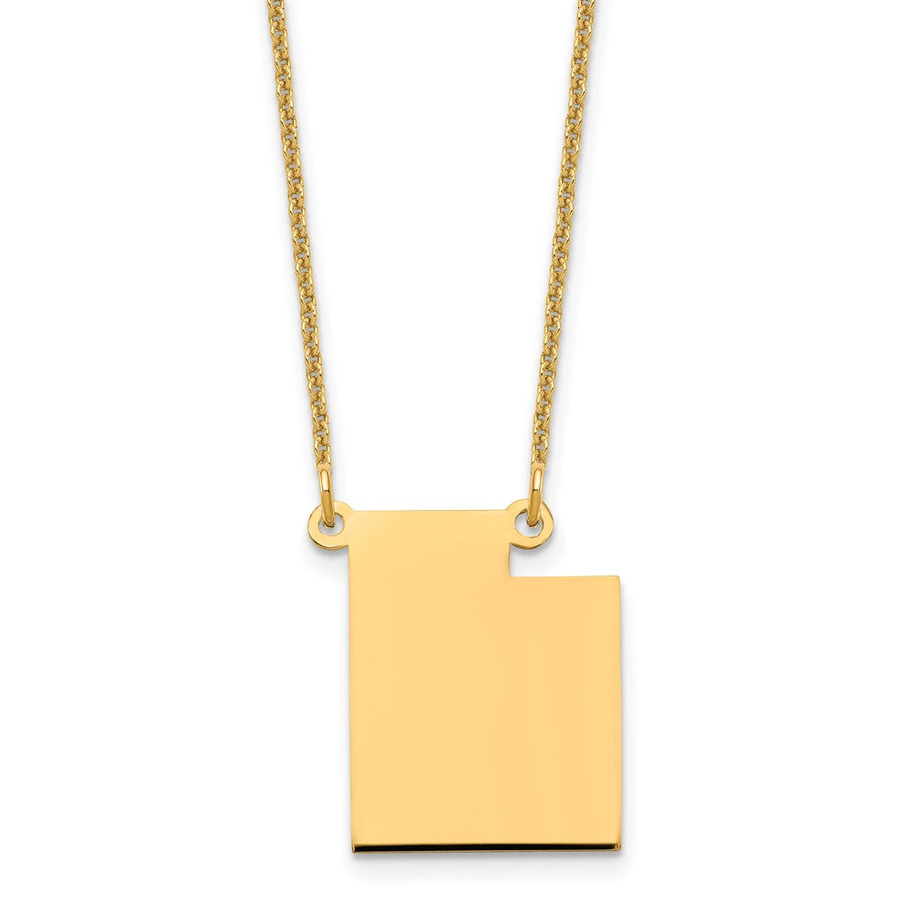 14K Gelbgold 14ky Utah State Halskette