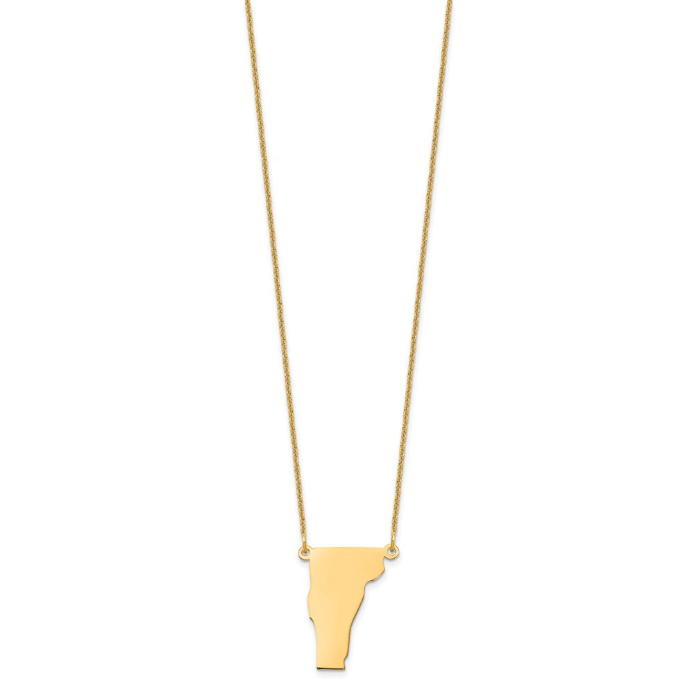 14K Gelbgold 14ky Vermont State Halskette