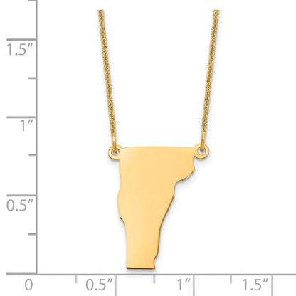 14K Gelbgold 14ky Vermont State Halskette