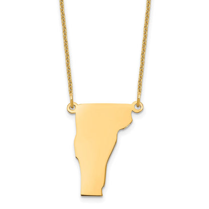 14K Gelbgold 14ky Vermont State Halskette