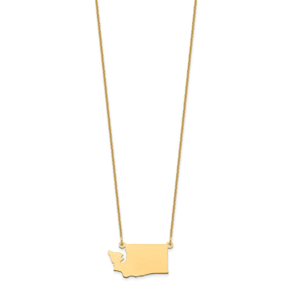 14K Gelbgold 14ky Washington State Halskette