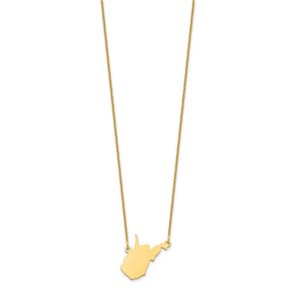 14K Gelbgold 14ky Wisconsin State Halskette