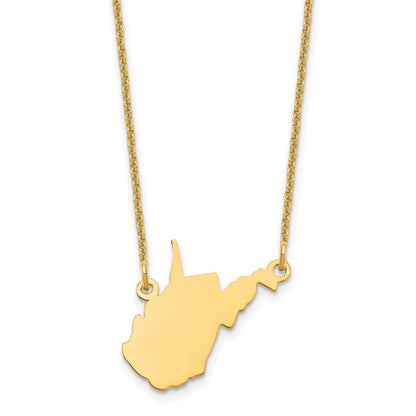 14K Gelbgold 14ky Wisconsin State Halskette