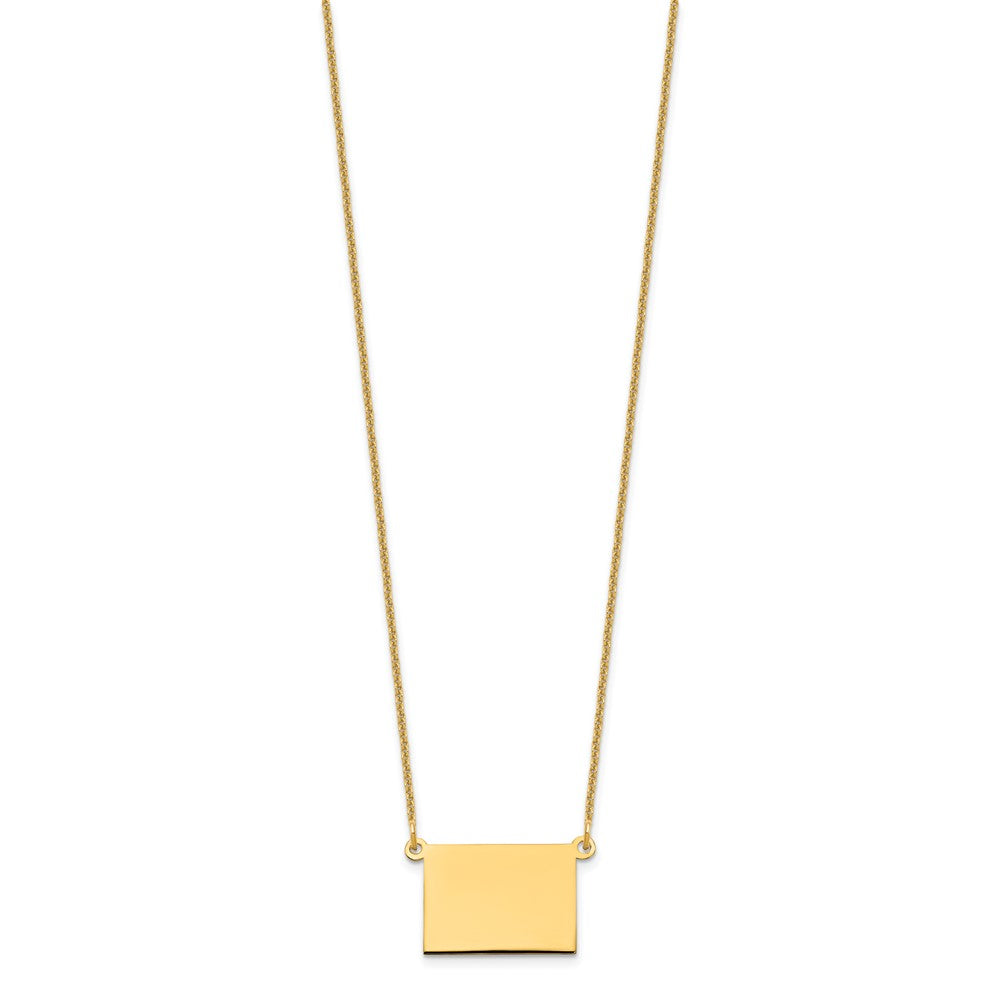 14K Gelbgold 14ky Wyoming State Halskette