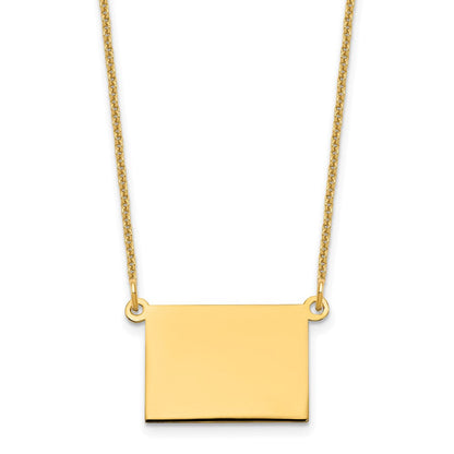14K Gelbgold 14ky Wyoming State Halskette