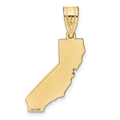 14K Gelbgold 14ky California State Anhänger