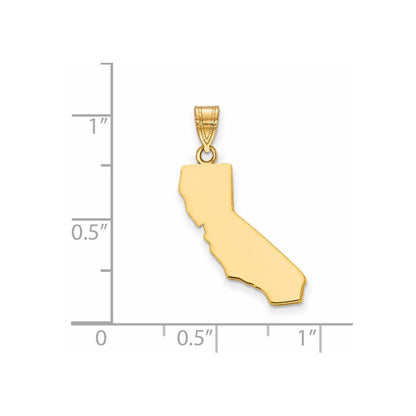 14K Gelbgold 14ky California State Anhänger
