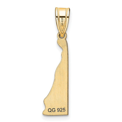 14K Gelbgold 14ky Delaware State Anhänger
