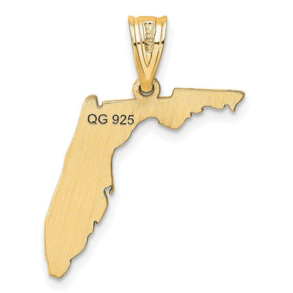 14K Gelbgold 14ky Florida State Anhänger