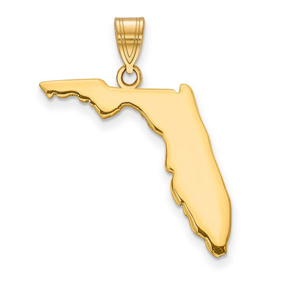 14K Gelbgold 14ky Florida State Anhänger