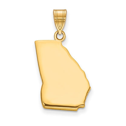 14K Gelbgold 14ky Georgia State Anhänger
