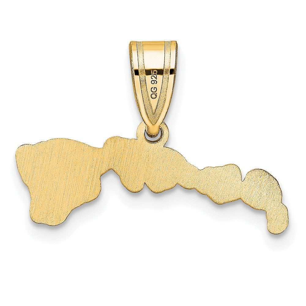 14K Gelbgold 14ky Hawaii State Anhänger