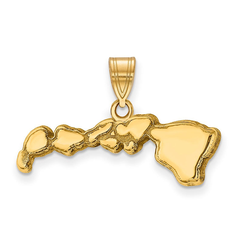 14K Gelbgold 14ky Hawaii State Anhänger