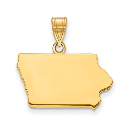 14K Gelbgold 14ky Iowa State Anhänger