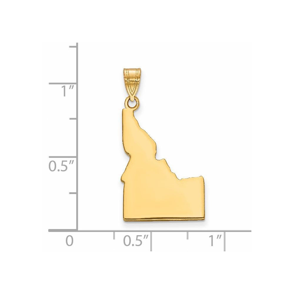 14K Gelbgold 14ky Idaho State Anhänger
