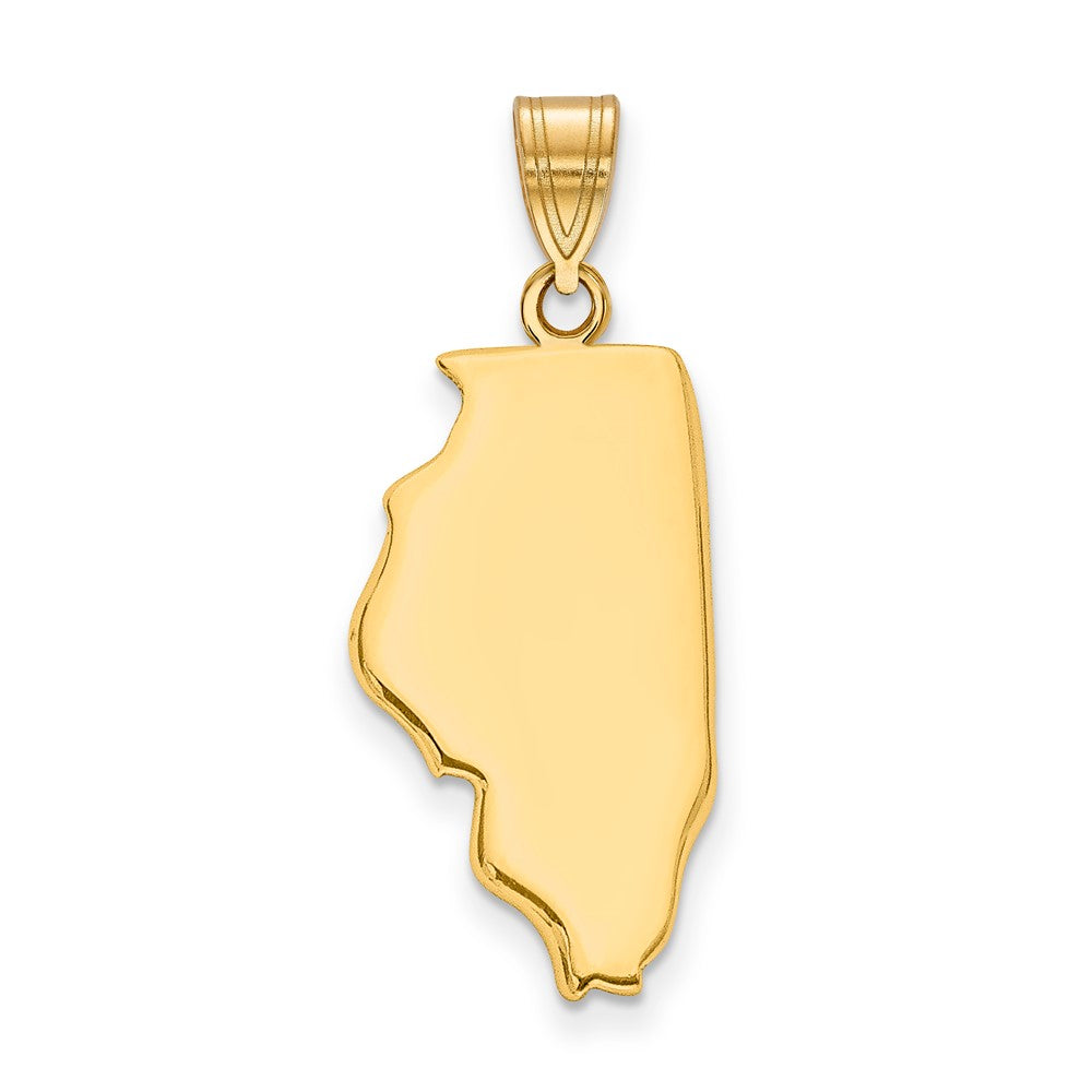 14K Gelbgold 14ky Illinois State Anhänger