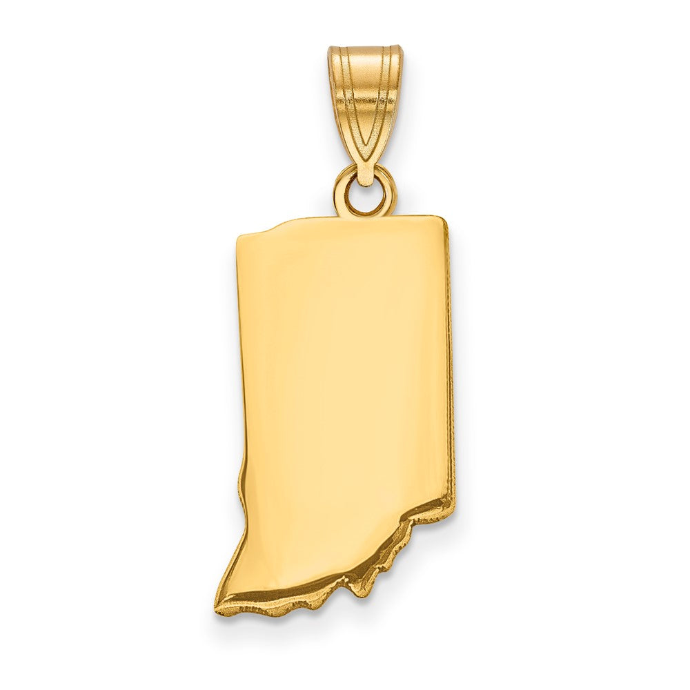 14K Gelbgold 14ky Indiana State Anhänger