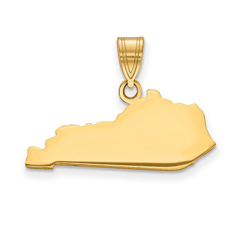14K Gelbgold 14ky Kentucky State Anhänger