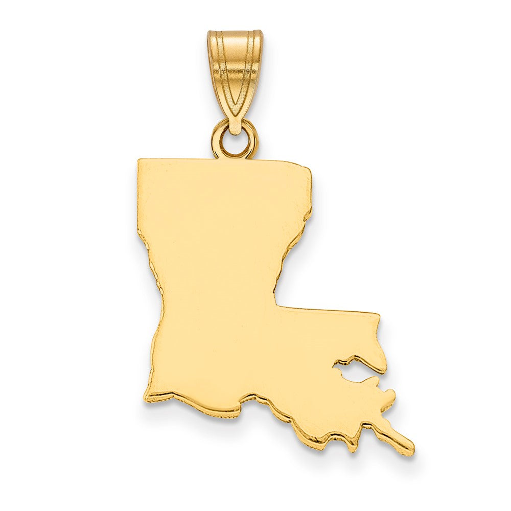 14K Gelbgold 14ky Louisiana State Anhänger