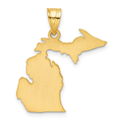 14K Gelbgold 14ky Michigan State Anhänger