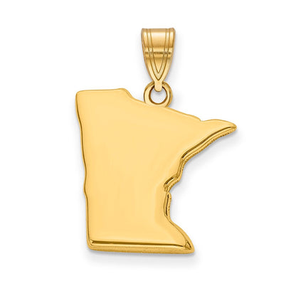 14K Gelbgold 14ky Minnesota State Anhänger