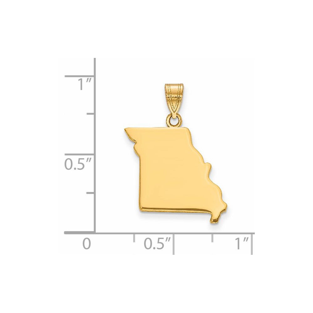 14K Gelbgold 14ky Missouri State Anhänger