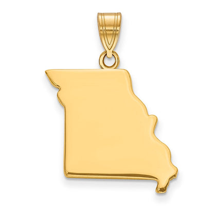 14K Gelbgold 14ky Missouri State Anhänger