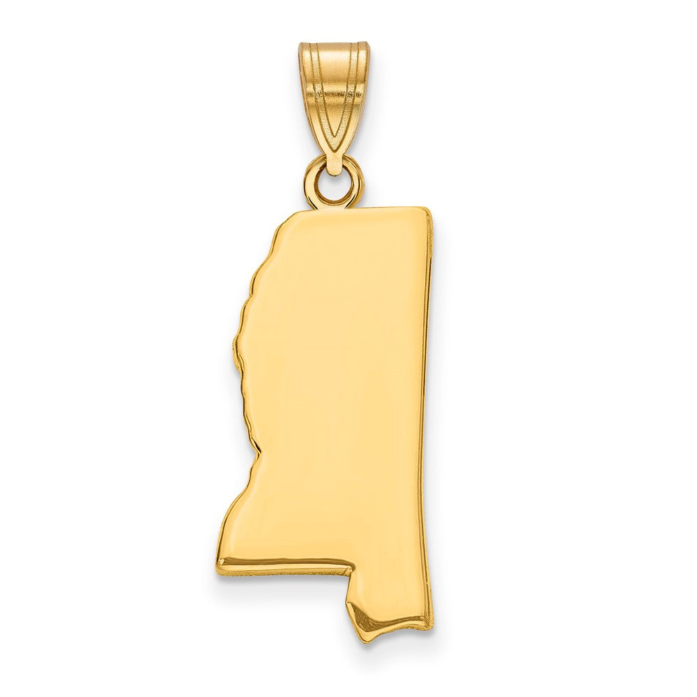 14K Gelbgold 14ky Mississippi State Anhänger