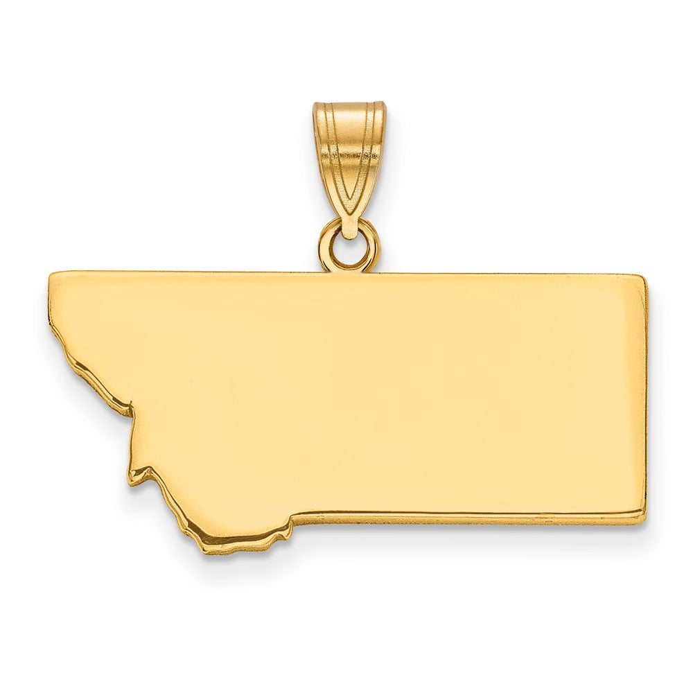 14K Gelbgold 14ky Montana State Anhänger