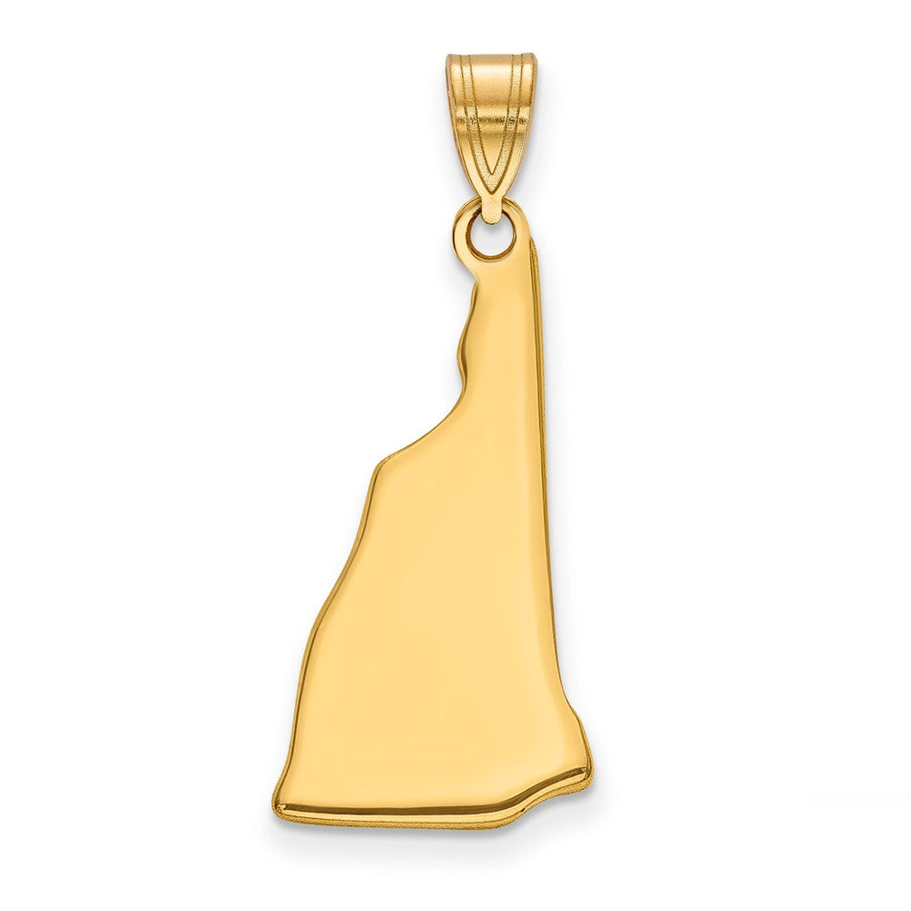 14K Gelbgold 14ky New Hampshire State Anhänger