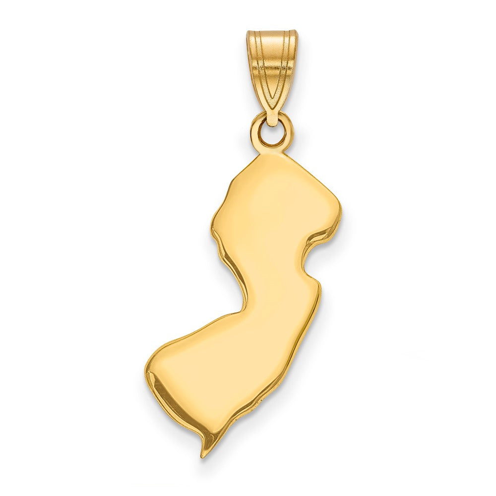 14K Gelbgold 14ky New Trikot State Anhänger