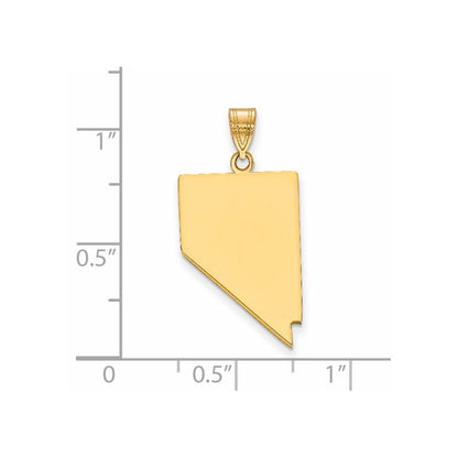 14K Gelbgold 14ky Nevada State Anhänger