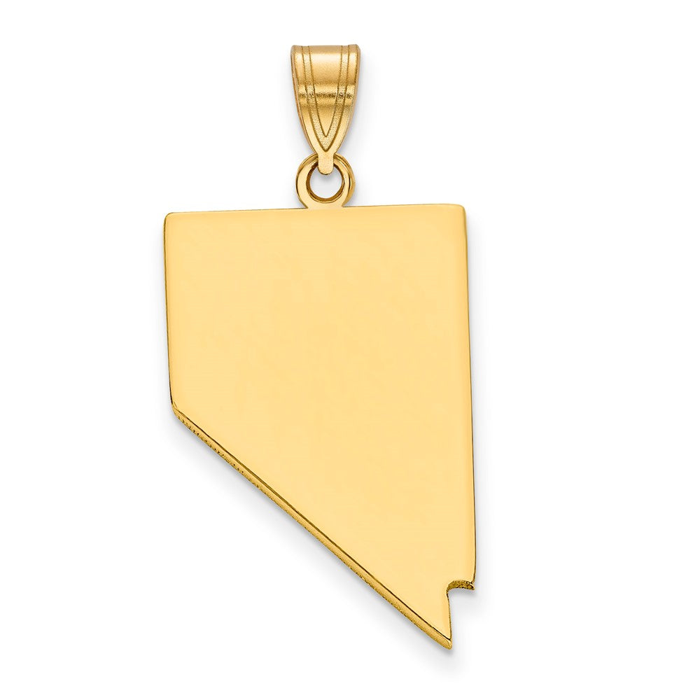 14K Gelbgold 14ky Nevada State Anhänger
