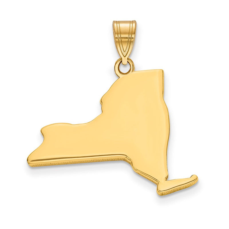 14K Gelbgold 14ky New York State Anhänger
