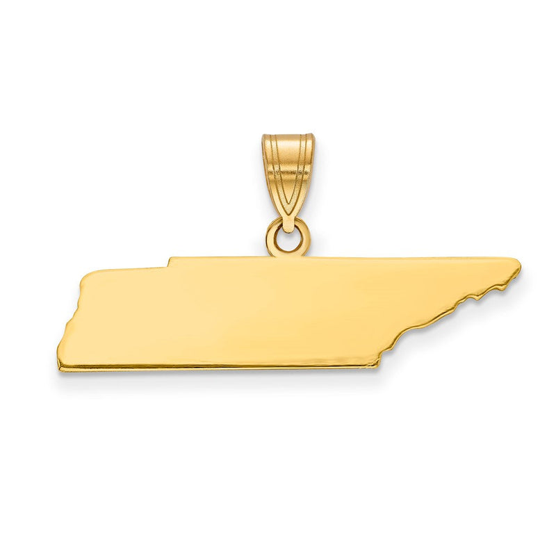 14K Gelbgold 14ky Tennessee State Anhänger