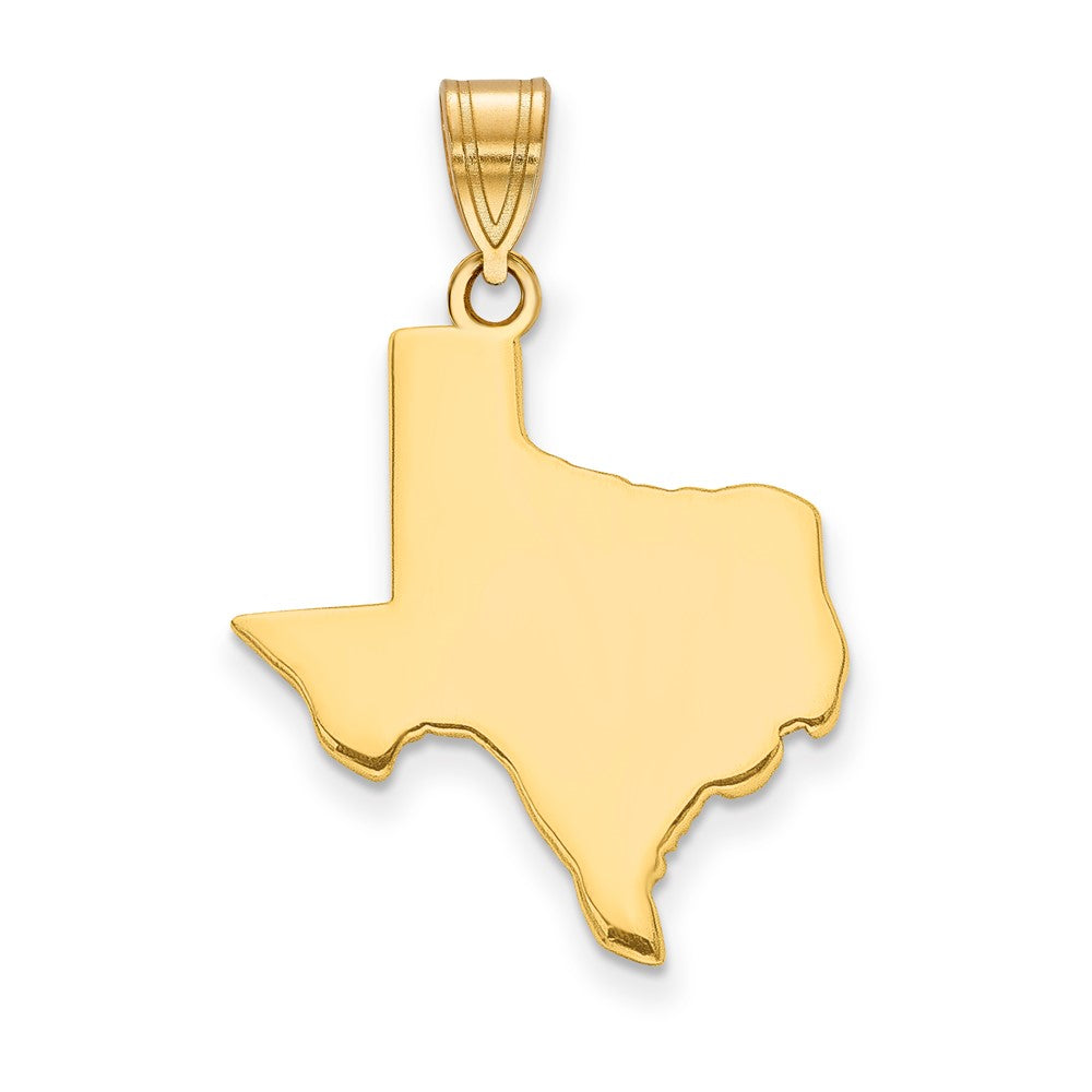 14K Gelbgold 14ky Texas State Anhänger