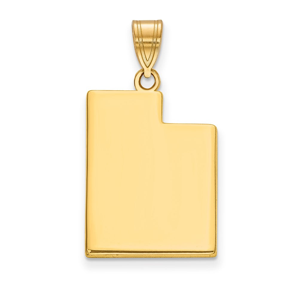 14K Gelbgold 14ky Utah State Anhänger