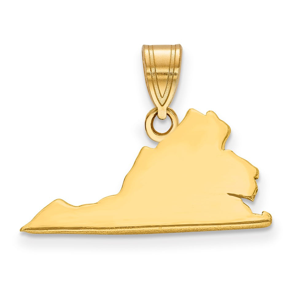 14K Gelbgold 14ky Virginia State Anhänger