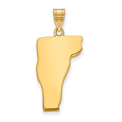 14K Gelbgold 14ky Vermont State Anhänger
