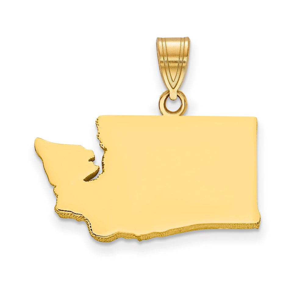 14K Gelbgold 14ky Washington State Anhänger