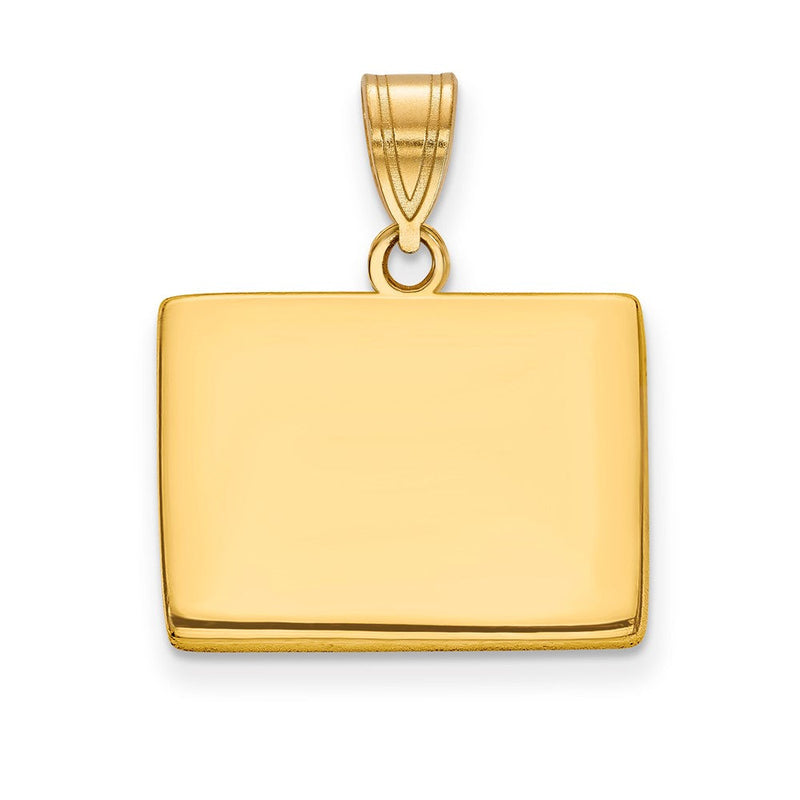 14K Gelbgold 14ky Wyoming State Anhänger