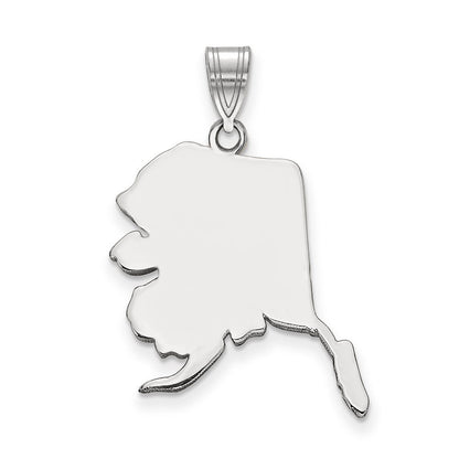 14K Weißgold 14kw Alaska State Anhänger