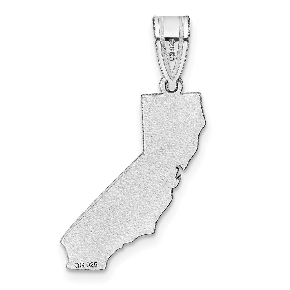 Sterlingsilber Silber/rhodiniert California State Anhänger