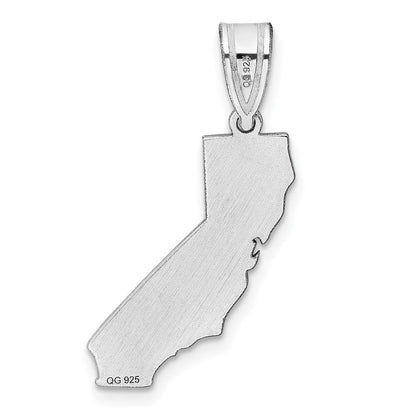 Sterlingsilber Silber/rhodiniert California State Anhänger