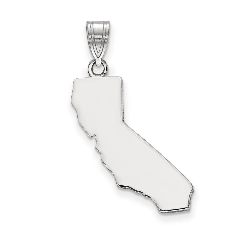 14K Weißgold 14kw California State Anhänger